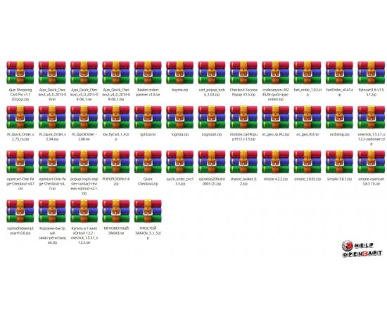 Корзина, быстрый заказ, регистрация | Opencart 1.5.X